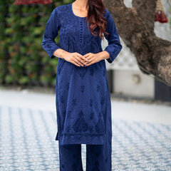 DOBBY COTTON PLAZZO SET WITH GIFT ๐ INSIDE