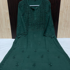 RAYON SQUARE EMBROIDERY KURTI