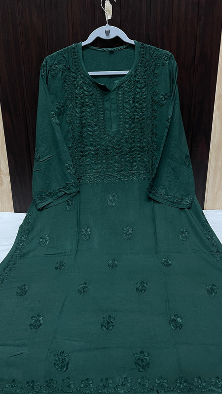 RAYON SQUARE EMBROIDERY KURTI