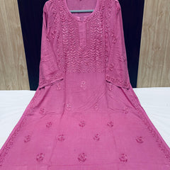 RAYON SQUARE EMBROIDERY KURTI