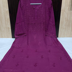 RAYON SQUARE EMBROIDERY KURTI