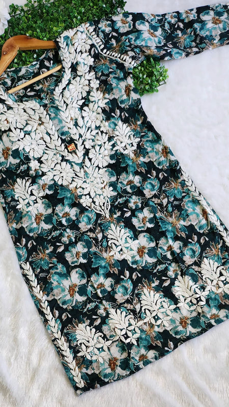 MAL SHORT KURTI WITH GARARA SET WITH FREE GIFT ๐ INSIDE