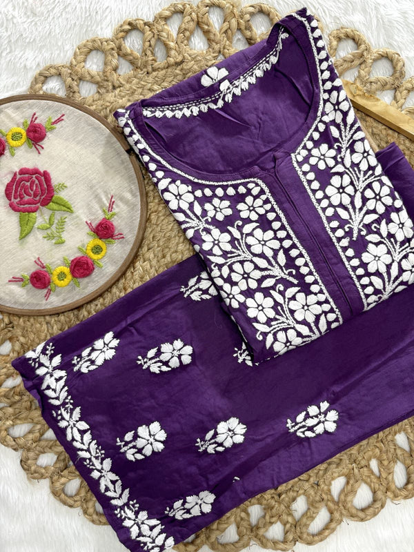 Evander Embroidery Rayon Co-ord Set