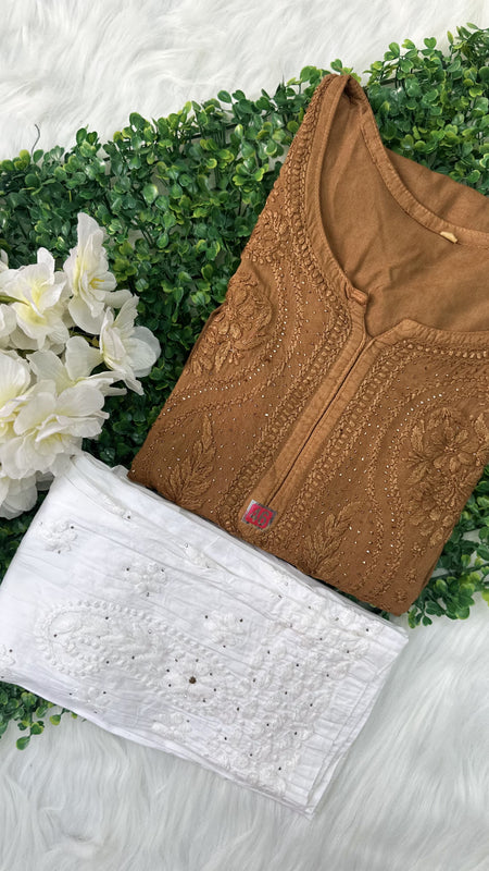 RAYON HEAVY KURTI WITH MUKAiSH WORK