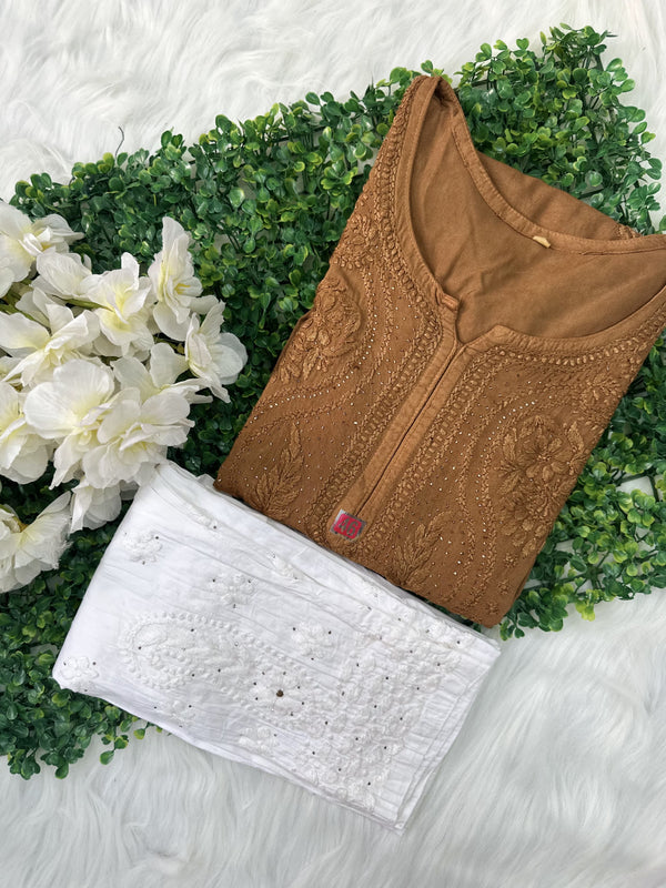 RAYON HEAVY KURTI WITH MUKAiSH WORK
