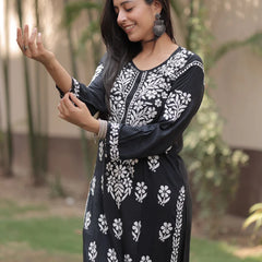 Evander Embroidery Rayon Co-ord Set