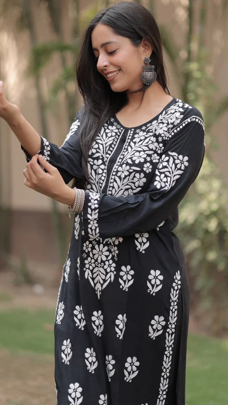 Evander Embroidery Rayon Co-ord Set