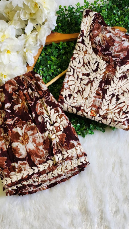 MAL SHORT KURTI WITH GARARA SET WITH FREE GIFT ๐ INSIDE
