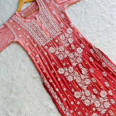 Viscose 3D Handwork Kurti / Viscose 3D kurti