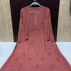RAYON SQUARE EMBROIDERY KURTI