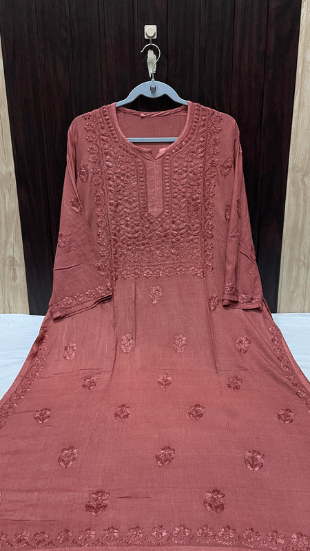 RAYON SQUARE EMBROIDERY KURTI