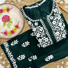 Evander Embroidery Rayon Co-ord Set