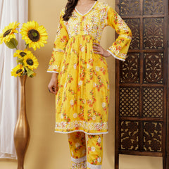 FLOWERPRINT AFGANI GOWN SET WITH FREE GIFT ๐  INSIDE