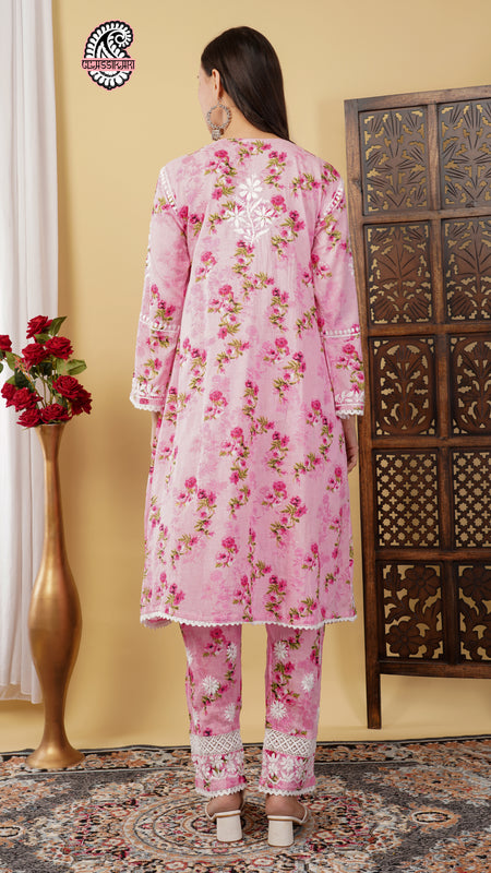 FLOWERPRINT AFGANI GOWN SET WITH FREE GIFT ๐  INSIDE