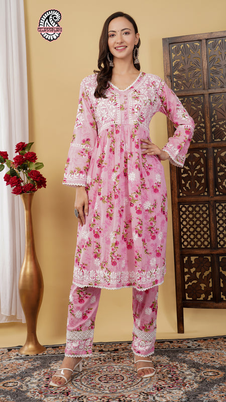 FLOWERPRINT AFGANI GOWN SET WITH FREE GIFT ๐  INSIDE