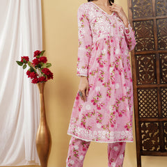 FLOWERPRINT AFGANI GOWN SET WITH FREE GIFT ๐  INSIDE