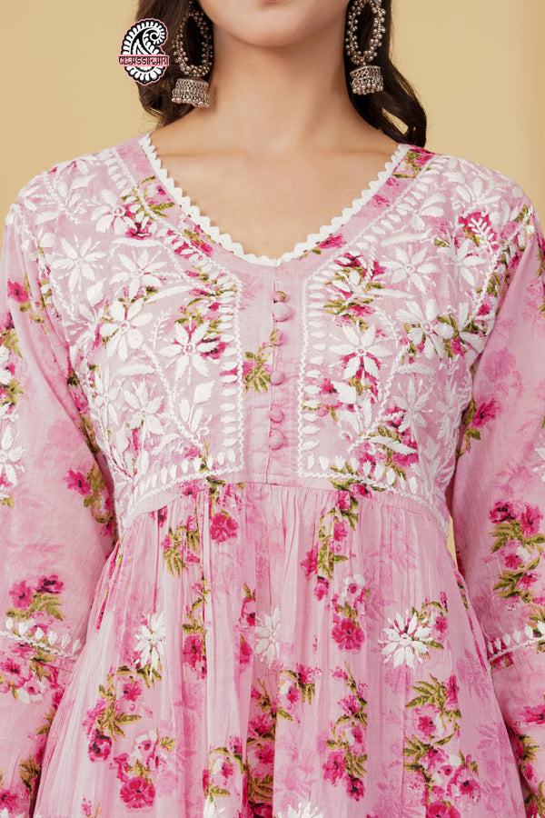 FLOWERPRINT AFGANI GOWN SET WITH FREE GIFT 💝  INSIDE