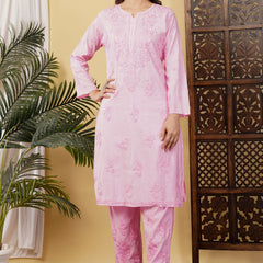 CHANDERI TONE WORK CO-ORD SET WITH FREE GIFT ๐  INSIDE