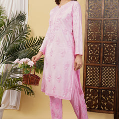CHANDERI TONE WORK CO-ORD SET WITH FREE GIFT ๐  INSIDE