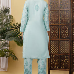 CHANDERI TONE WORK CO-ORD SET WITH FREE GIFT ๐  INSIDE