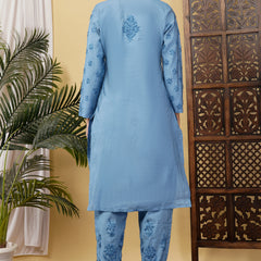 CHANDERI TONE WORK CO-ORD SET WITH FREE GIFT ๐  INSIDE