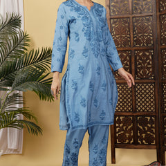 CHANDERI TONE WORK CO-ORD SET WITH FREE GIFT ๐  INSIDE
