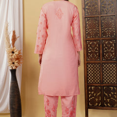 CHANDERI TONE WORK CO-ORD SET WITH FREE GIFT ๐  INSIDE