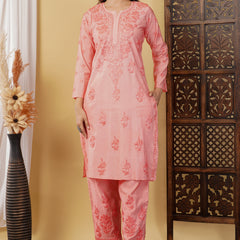 CHANDERI TONE WORK CO-ORD SET WITH FREE GIFT ๐  INSIDE