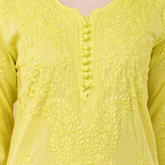 Dobby cotton Embroidery Chikankari Full Set