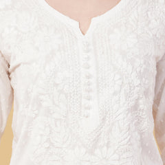 Dobby cotton Embroidery Chikankari Full Set