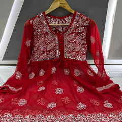 PICK ANY (2) SHORT MIROR KURTIES OF FRONT WORK