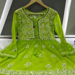 PICK ANY (2) SHORT MIROR KURTIES OF FRONT WORK