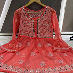 PICK ANY (2) SHORT MIROR KURTIES OF FRONT WORK