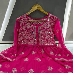 PICK ANY (2) SHORT MIROR KURTIES OF FRONT WORK