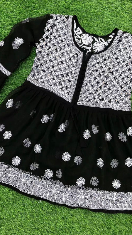 PICK ANY (2) SHORT MIROR KURTIES OF FRONT WORK