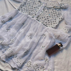 PICK ANY (2) SHORT MIROR KURTIES OF FRONT WORK