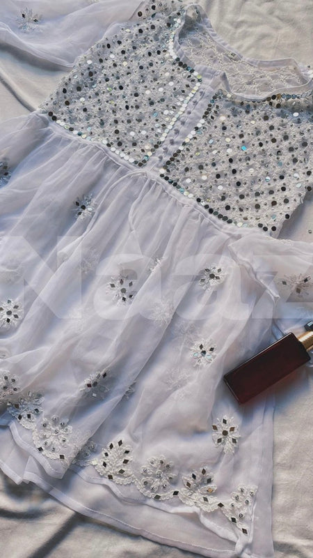 PICK ANY (2) SHORT MIROR KURTIES OF FRONT WORK