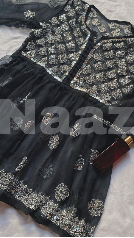 PICK ANY (2) SHORT MIROR KURTIES OF FRONT WORK