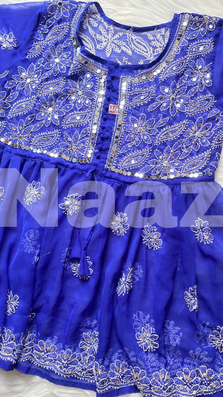 PICK ANY (2) SHORT MIROR KURTIES OF FRONT WORK