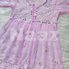 PICK ANY (2) SHORT MIROR KURTIES OF FRONT WORK