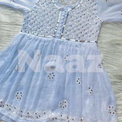 PICK ANY (2) SHORT MIROR KURTIES OF FRONT WORK