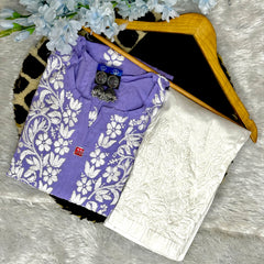 Handworked Chikankari Modal fabric kurti with gift π inside