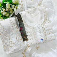 GEORGETTE FRONT JAAL SET WITH  GOTA PATTI WORK