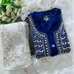 GEORGETTE FRONT JAAL SET WITH  GOTA PATTI WORK