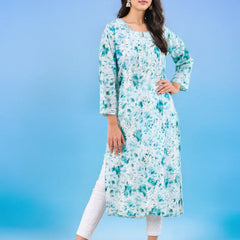 Neitra hand-embroidered malmal Kurti