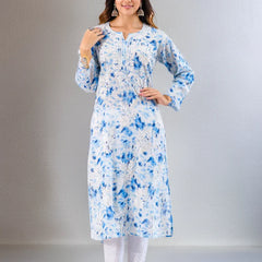 Neitra hand-embroidered malmal Kurti