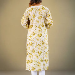 Neitra hand-embroidered malmal Kurti