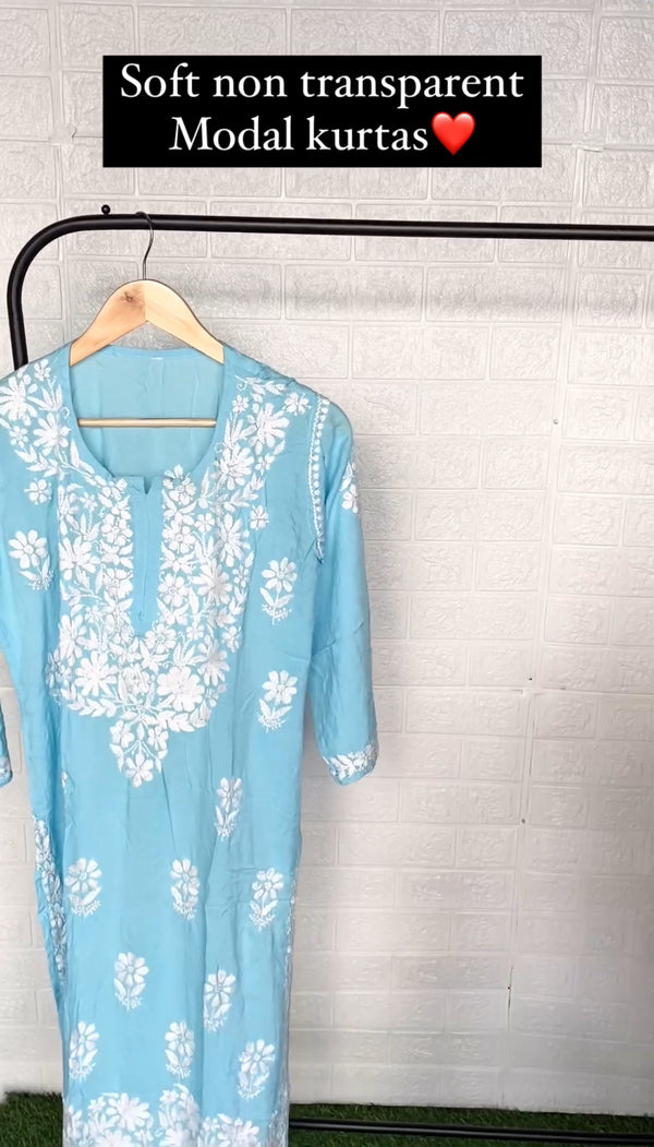 MODAL HEAVY KURTI WITH FREE GIFT π INSIDE