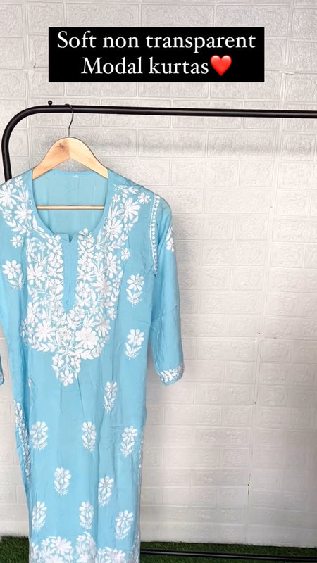 MODAL HEAVY KURTI WITH FREE GIFT π INSIDE