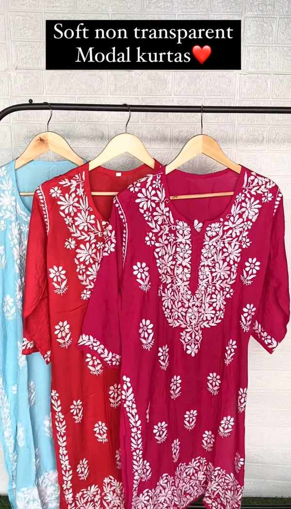 MODAL HEAVY KURTI WITH FREE GIFT π INSIDE
